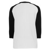 Undershirt Baseball Raglan 3/4 (White/Black)