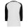 Undershirt Baseball Raglan 3/4 (White/Black)