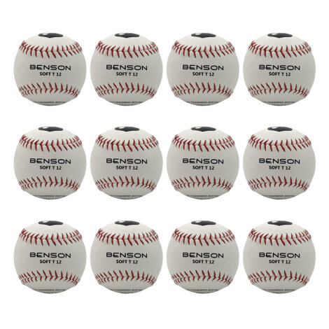 1 Dutzend Benson Soft-T SOFTBALL 12 Inch (weich/Kunstledercover )