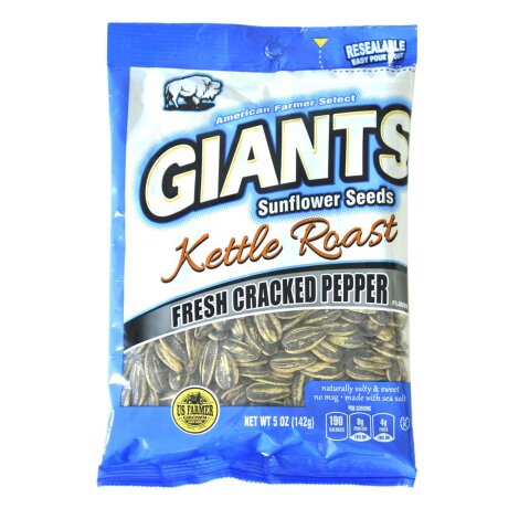 Giants Sunflower Seeds Kettle Roast Fresh Cracked Pepper