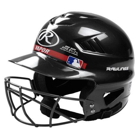 Baseballhelm Rawlings RCFHFG (mit Facemask) Schwarz