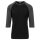 Undershirt Baseball Raglan 3/4 Black/Charcoal S