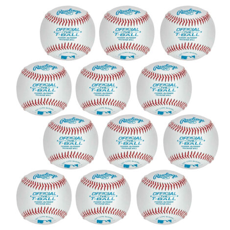 1 Dozen Baseball 9" Rawlings TVB T-Ball (Soft Center)