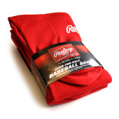 Rawlings Baseballsocken Rot (2er-Pack) Large (42-46)