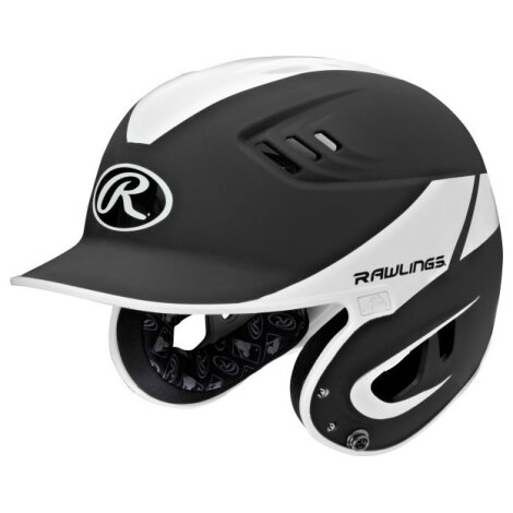 Rawlings Velo Series Batting Helmet (Two Tone | Black/White)