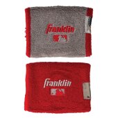 Franklin 4" MLB X-Vent Reversible Wristband (Grau/Rot)