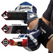 Franklin 4" MLB X-Vent Reversible Wristband (Grau/Rot)