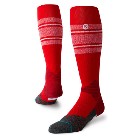 Stance Baseballsocken Diamond Pro Stripe OTC (Rot/Weiß) 43-46 (Large)
