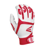 Batting Gloves Easton Gametime (White/Red) M