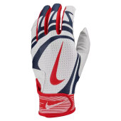 Batting Gloves Nike Alpha Huarache Edge (White/Navy/Red)