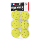 Franklin Aero-Strike Plastic Baseballs GELB (6er-Pack)