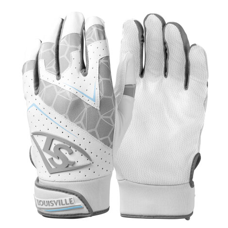 Louisville Slugger New Genuine Youth Batting Gloves White Youth M