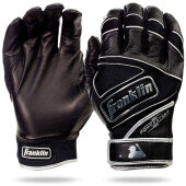 Franklin Powerstrap Chrome Batting Gloves Black