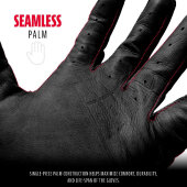 Batting Gloves Franklin Powerstrap Chrome (Black) XL