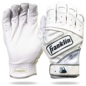Batting Gloves Franklin Powerstrap Chrome White