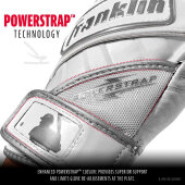 Batting Gloves Franklin Powerstrap Chrome (White)