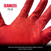Batting Gloves Franklin Powerstrap (Chrome Red) XL