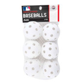 Franklin Aero-Strike Plastic Baseballs Weiß (6er-Pack)