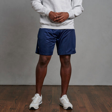Russell 9" Nylon Tricot Mesh Short Navy XL