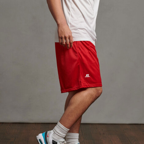 Russell 9" Nylon Tricot Mesh Short Rot L