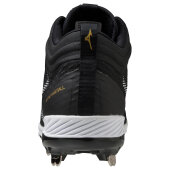 Baseballschuhe Mizuno Dominant 4 Mid Metal Cleats (Schwarz/Weiß)