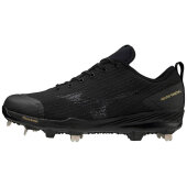 Mizuno Dominant 4 Low Mens Metal Baseball Cleats (Black) 39 (US 7)