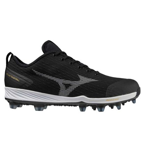 Baseballschuhe Mizuno Dominant 4 TPU (Schwarz/Weiß) 46,5 (US12,5)