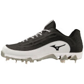 Baseballschuhe Mizuno 9-Spike Ambition 3 Metal Cleats (Schwarz/Weiß) 42,5 (US 9,5)