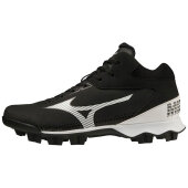 Baseballschuhe Mizuno Wave LightRevo MID TPU (Schwarz/Weiß) 44,5 (US 11)