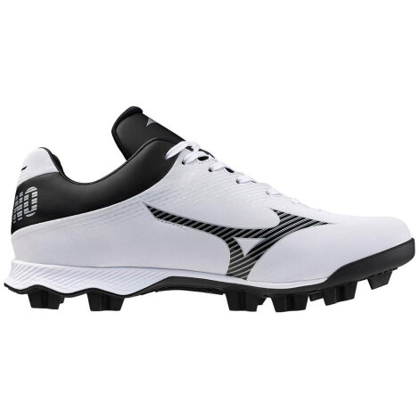 Mizuno Wave LightRevo Baseball Molded Cleats (White/Black) 46,5 (US12,5)