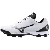 Mizuno Wave LightRevo Baseball Molded Cleats (White/Black) 46,5 (US12,5)