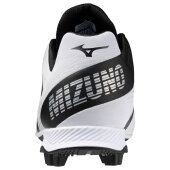 Mizuno Wave LightRevo Baseball Molded Cleats (White/Black) 46,5 (US12,5)