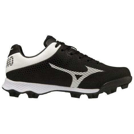 Mizuno Wave Lightrevo TPU Junior Molded Low Baseball Cleat Black-White 36 (US4,5)