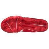 Mizuno Wave Lightrevo TPU Junior Molded Low Baseball Cleat Red-White 34 (US3)
