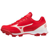 Mizuno Wave Lightrevo TPU Junior Molded Low Baseball Cleat Red-White 36,5 (US5)
