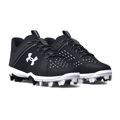 Under Armour Leadoff Low RM Youth Baseball Cleats (Black/White)