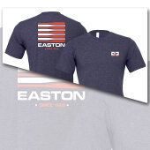 Easton Bat Flag Retro Logo T-Shirt (Heather Navy)
