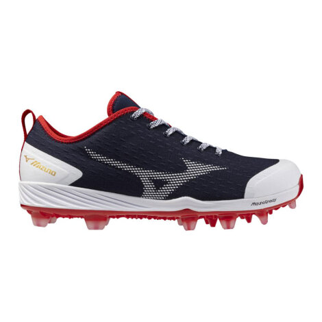 Baseballschuhe Mizuno Dominant 4 TPU (Navy/Rot)