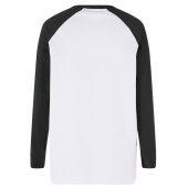 Undershirt Kinder Baseball Raglan 3/4 (Weiß/Schwarz)