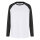Undershirt Kinder Baseball Raglan 3/4 (Weiß/Schwarz)