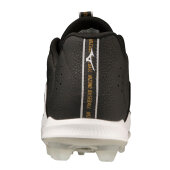 Mizuno 9-Spike® Ambition 3 Low Mens Metal Baseball Cleat (Black/White)