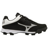 Mizuno Wave Lightrevo TPU Junior Molded Low Baseball Cleat Black-White 33 (US2,5)