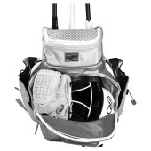 Baseballrucksack Rawlings R800 Rot