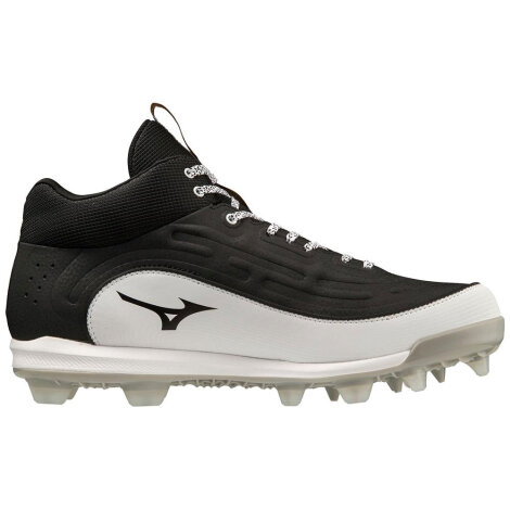 Baseballschuhe Mizuno Ambition 3 TPU Mid (Schwarz/Weiß) 38,5 (US6,5)