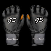 Batting Gloves Gimmel Sports G-Pro Black Series (Black/Dark Tan)
