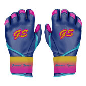 Batting Gloves Gimmel Sports G-Pro Blue Series (Navy Baby Blue/Pink)