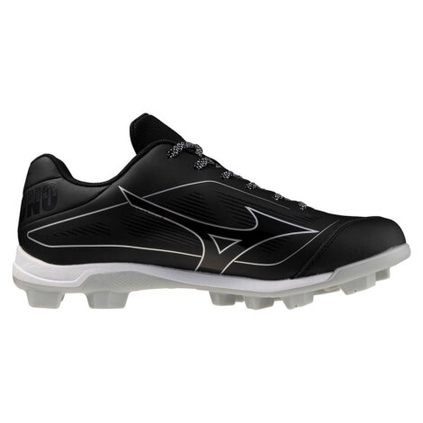 Mizuno Cushionrevo Diamond TPU Baseball Cleat (Black/White) 38,5 (US 6,5)