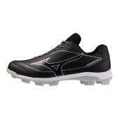 Baseballschuhe Mizuno Cushionrevo Diamond TPU (Schwarz/Weiß) 45 (US 11,5)