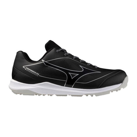 Mizuno Cushionrevo Diamond Turf Shoes (Black/White) 42 (US 9)