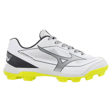 Baseballschuhe Mizuno Cushionrevo Diamond Junior (Weiß/Neongelb)